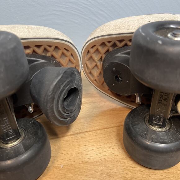 Vans Custom Bolt Men's Size 7.5 Classic Roller Skates Boltz Black White Repair - Picture 7 of 12